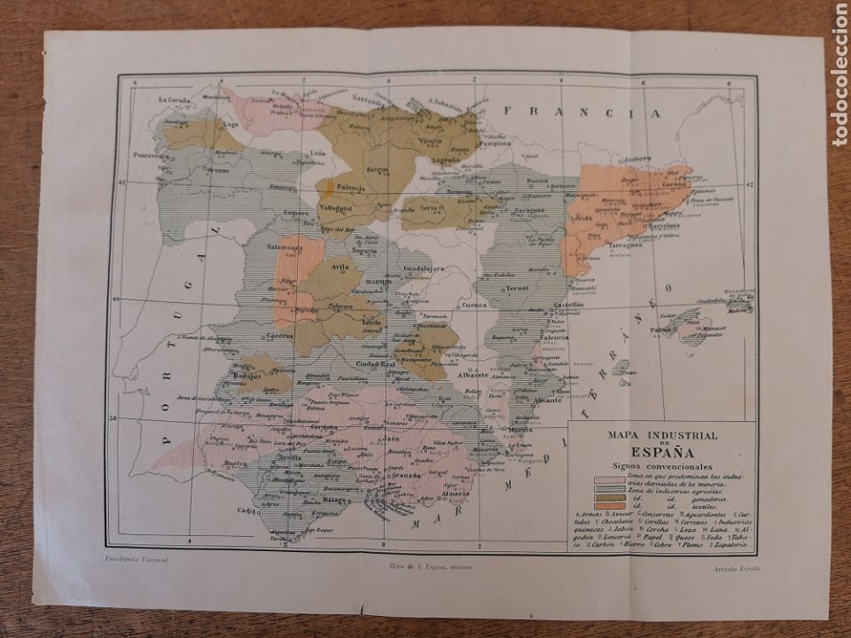 Mappe contemporanee: Mapa econ&oacute;mico de Espa&ntilde;a