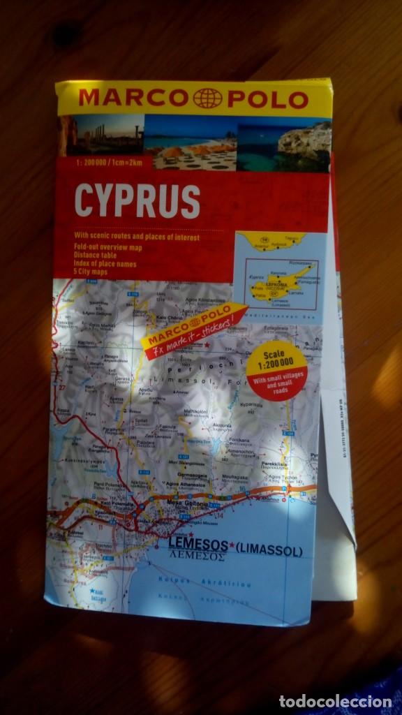 Mappe contemporanee: Cyprus. Marco Polo, mapa