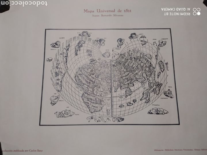Contemporary maps: Mapa universal 1511 autor Bernardo Sylvanus