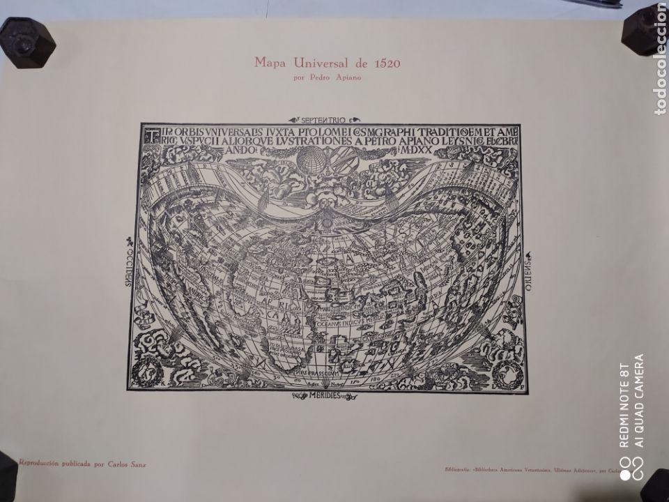 Contemporary maps: Mapa universal 1520 por Pedro Apiano