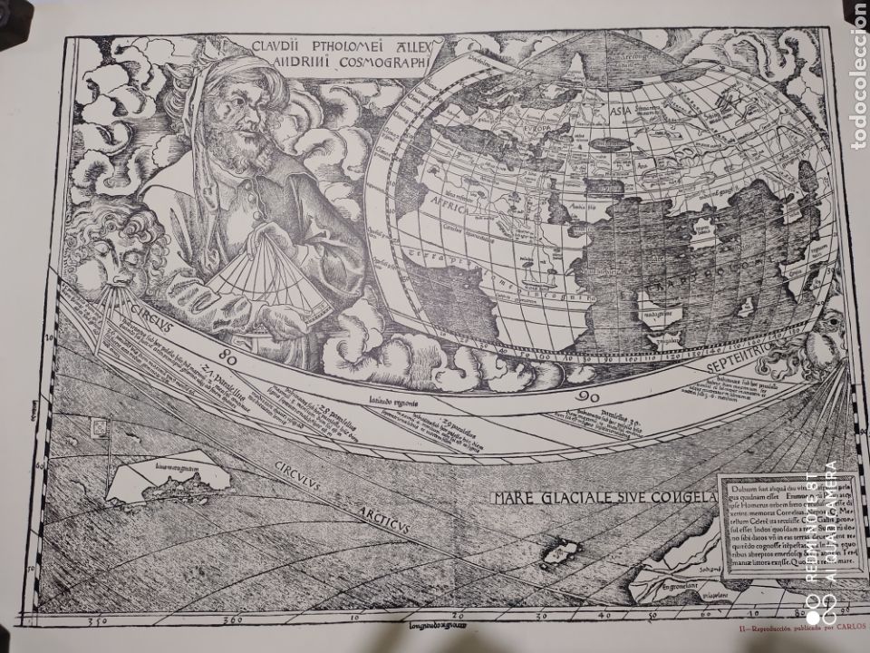 Contemporary maps: Claudio Ptolomeo Alles Androni Cosmographi