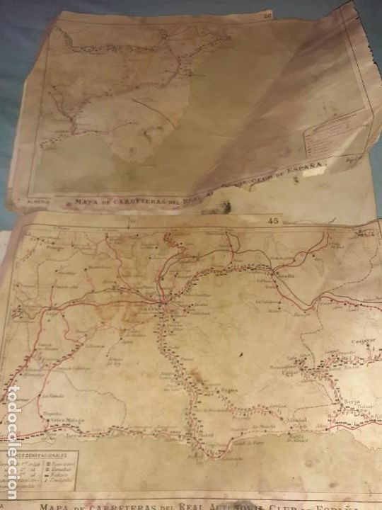 Contemporary maps: 2 ANTIGUO MAPA DE CARRETERAS DEL REAL AUTOM&Oacute;VIL CLUB ESPA&Ntilde;A Almer&iacute;a y granada a&ntilde;os 30