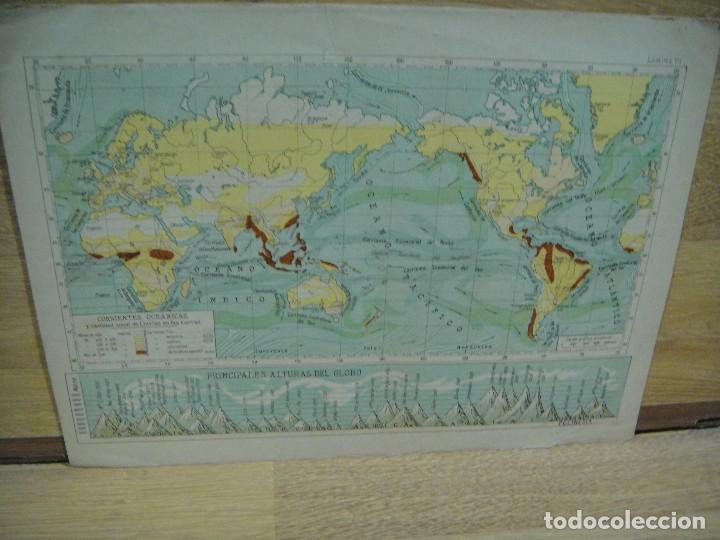 Mapas contempor&aacute;neos: mapa corrientes oceanicas , volcanes - - Foto 1