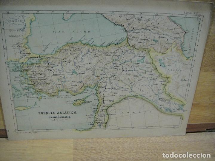 Contemporary maps: TURQUIA ASIATICA , INDOCHINA , PERSIA - lit. gonzalo de cordoba - l. vega grab&oacute;