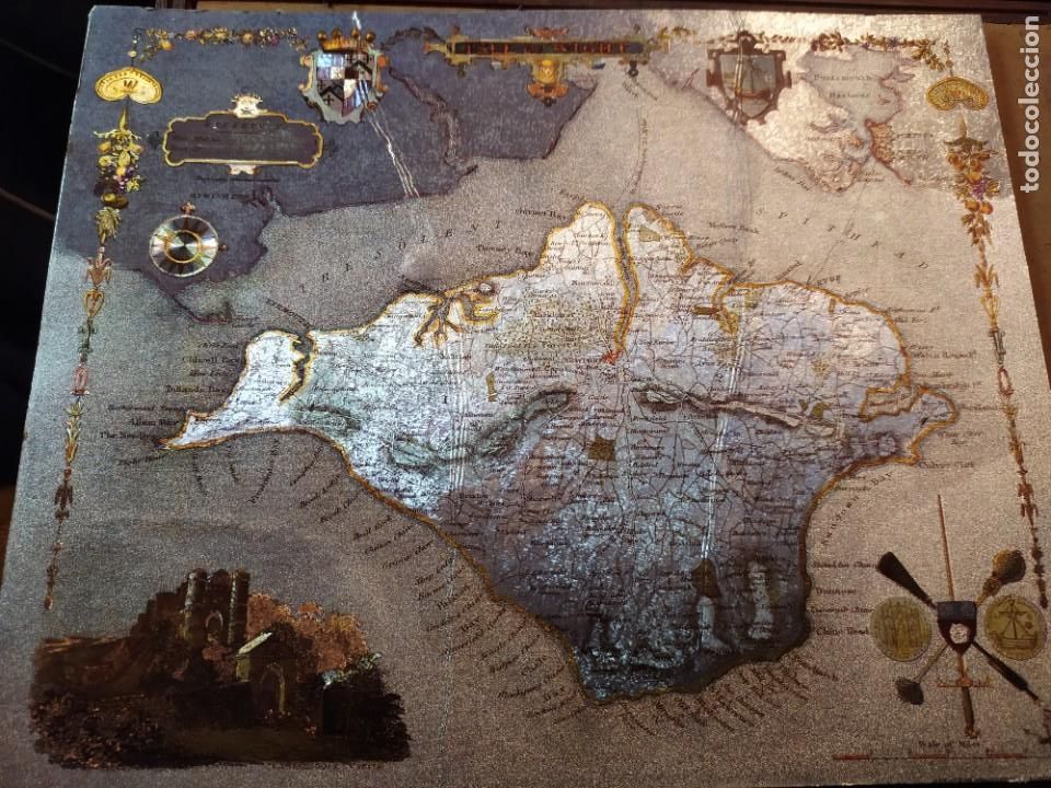 Mappe contemporanee: ISLE OF WIGHT MAP OF c 1842 BY THOMAS MOULE MAPA &Uacute;NICO?