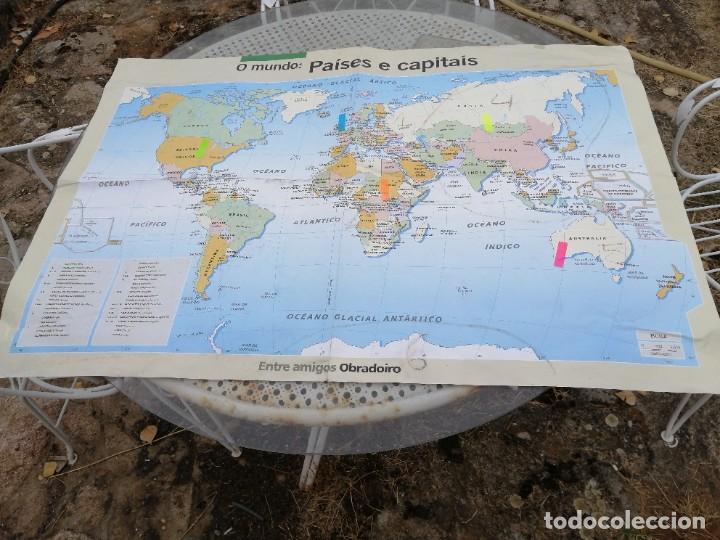 Contemporary maps: Mapa o mundo paises e capitais