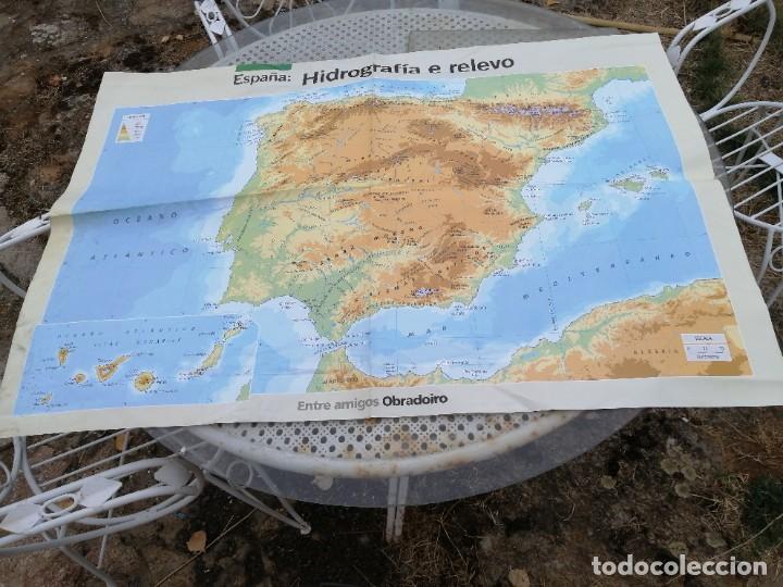 Mapas contempor&aacute;neos: Mapa f&iacute;sico de Espa&ntilde;a - Foto 1