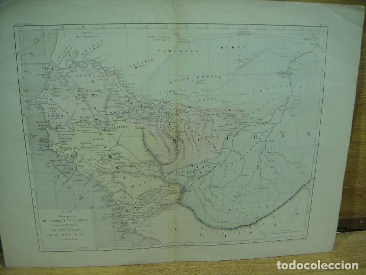 Mapas contempor&acirc;neos: MAPA DE SENEGAL - A. H. DUFOUR - LIT. TANNEUR , EDITOR GUSTAVE BARBA
