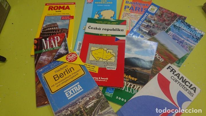 Mapas contempor&aacute;neos: LOTE DE GU&Iacute;AS MAPA DE CARRETERAS DE ROMA, BUENOS AIRES, BERL&Iacute;N, REP&Uacute;BLICA CHECA, FRANCIA....