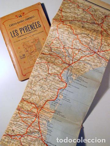 Mapas contempor&aacute;neos: LES PYR&Eacute;N&Eacute;ES (Perpignan-Barcelone) - Paris 1951 - Foto 2
