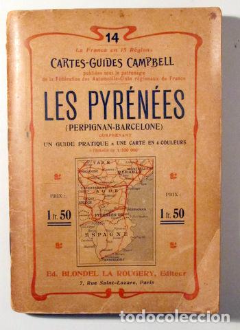 Mapas contempor&aacute;neos: LES PYR&Eacute;N&Eacute;ES (Perpignan-Barcelone) - Paris 1951 - Foto 1