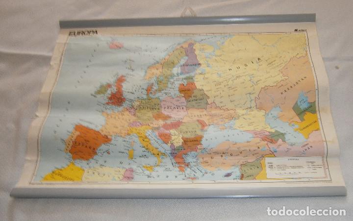 Zeitgen&ouml;ssische Karten: mapa de europa para colgar medidas 49 cms x 36 cms