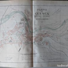 Mapas contemporáneos: ANTIGUO PLANO DE CUENCA - IMPECABLE - ALBERTO MARTIN EDITOR 1920