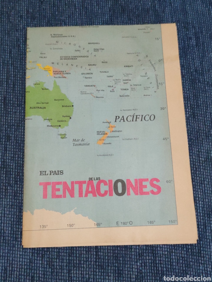 Mapas contempor&acirc;neos: Mapa del mundo. El pais,de las tentaciones,Iberia. Escala: 1:52.630.000.