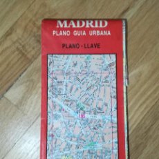Mapas contemporáneos: PLANO LLAVE MADRID PLANO GUÍA URBANA MAPA 1991