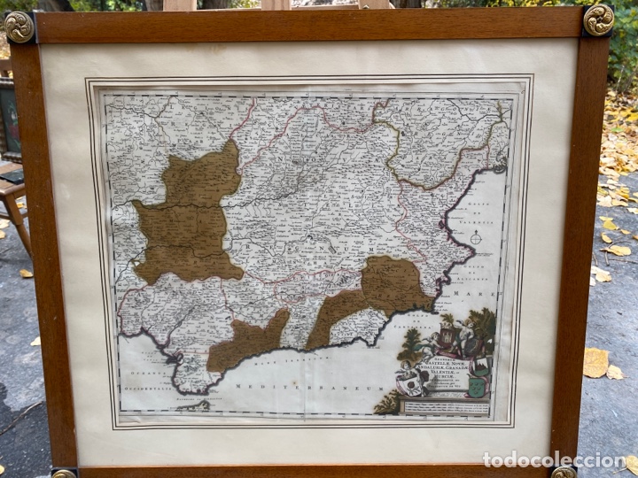 Mapas contempor&aacute;neos: MAPA ESPA&Ntilde;A ENMARCADO 82x72cm - Foto 2