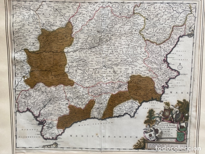 Mapas contempor&aacute;neos: MAPA ESPA&Ntilde;A ENMARCADO 82x72cm - Foto 3
