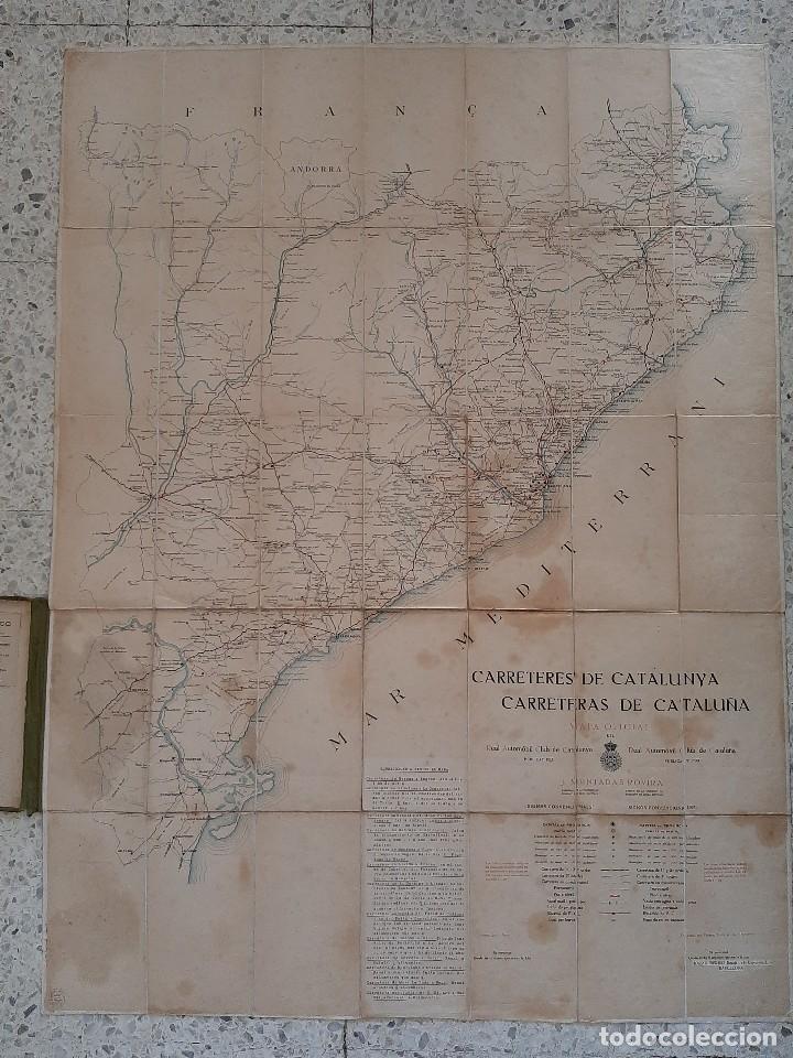 Mapas contemporáneos: AÑOS 20 - MAPA OFICIAL DE CATALUÑA - PLANO REAL AUTOMÓVIL CLUB / CATALÁN Y CASTELLANO - Foto 1 - 224430970