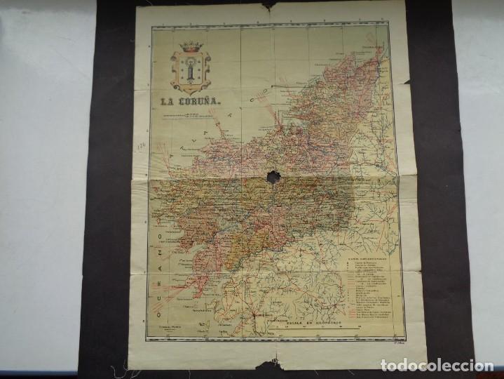 Mapas contempor&acirc;neos: ANTIGUO MAPA DE LA PROVINCIA DE LA CORU&Ntilde;A