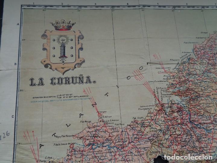 Mapas contempor&aacute;neos: ANTIGUO MAPA DE LA PROVINCIA DE LA CORU&Ntilde;A - Foto 2