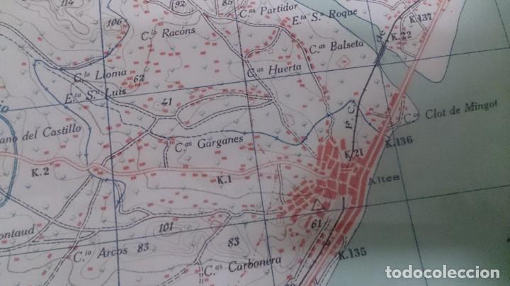Mapas contempor&aacute;neos: Mapa de altea 70x50 ctms - Foto 6