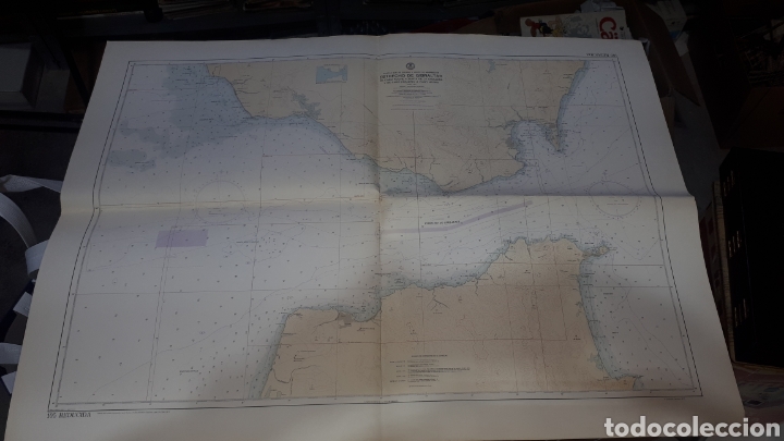 Mapas contempor&acirc;neos: Mapa ESTRECHO DE GIBRALTAR EDICION 1977 REDUCIDA 105