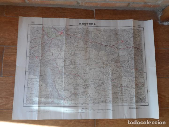 Mapas contempor&acirc;neos: Antiguo Mapa Topografico Edici&oacute;n Militar REQUENA n&ordm; 720