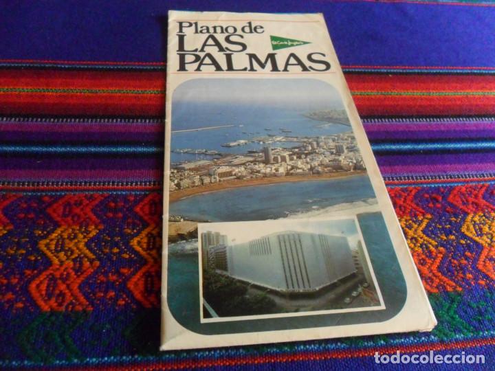 Mapas contempor&acirc;neos: PLANO DE LAS PALMAS DE GRAN CANARIA DE EL CORTE INGL&Eacute;S. A&Ntilde;O 1977. 65X34 CMS. RARO. BUEN ESTADO.