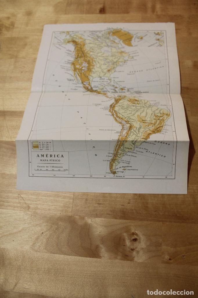 Zeitgen&ouml;ssische Karten: MAPA de AMERICA MAPA FISICO
