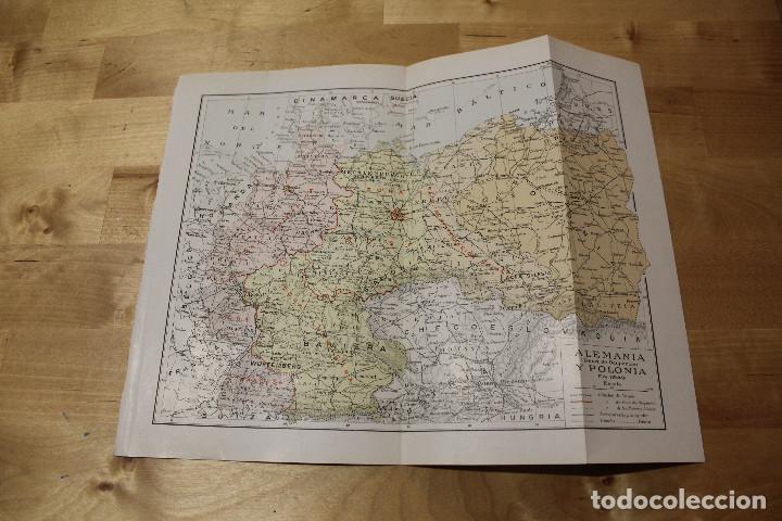 Zeitgen&ouml;ssische Karten: MAPA ALEMANIA (Zonas de ocupaci&oacute;n) Y POLONIA en 1949