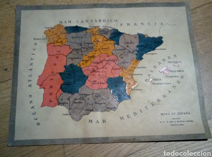 Mapas contempor&aacute;neos: Mapa Espa&ntilde;a recortable Seix y Barral - Foto 1