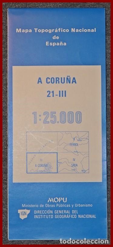 Mapas contempor&acirc;neos: Mapas topograficos escala...1/25000....13..De A Coru&ntilde;a....15..Cerdido ....16..Sada