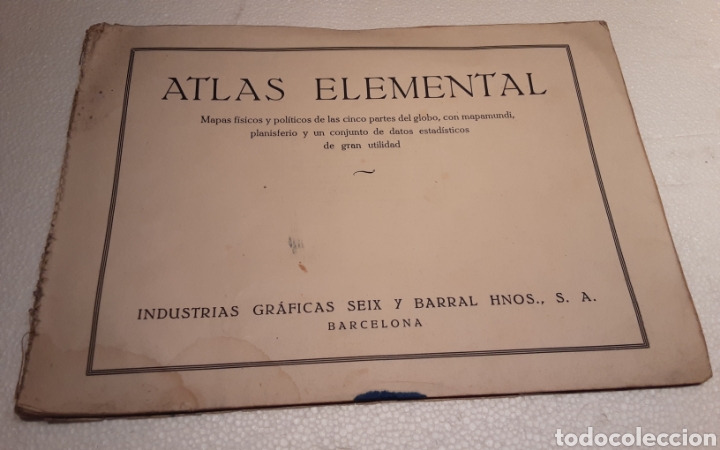 Mapas contempor&aacute;neos: Atlas elemental de Seix y Barral. - Foto 1