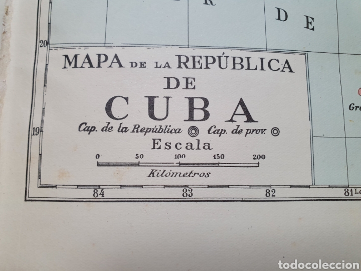 Mapas contempor&aacute;neos: MAPA DE LA REP&Uacute;BLICA DE CUBA. ESPASA CALPE. 1957. - Foto 2