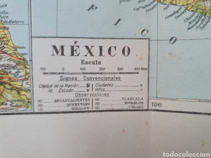 Mapas contempor&aacute;neos: MEXICO. MAPA ESPASA CALPE. 1957. - Foto 2
