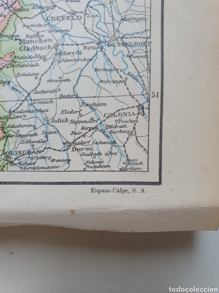 Mapas contempor&aacute;neos: HOLANDA. MAPA ESPASA CALPE. 1957. - Foto 2