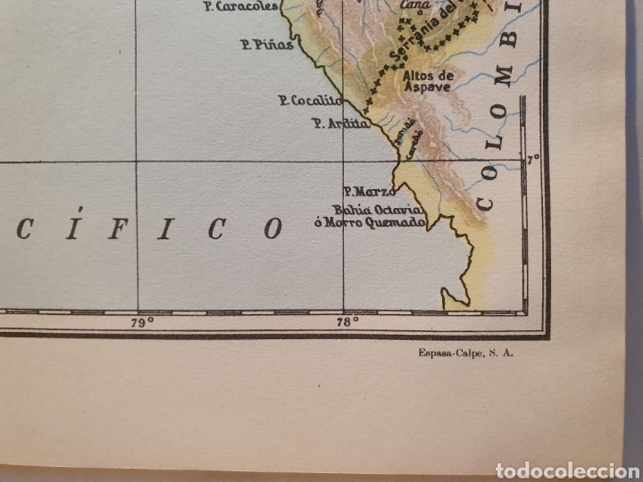 Mapas contempor&aacute;neos: PANAMA. MAPA ESPASA CALPE. 1957. - Foto 2