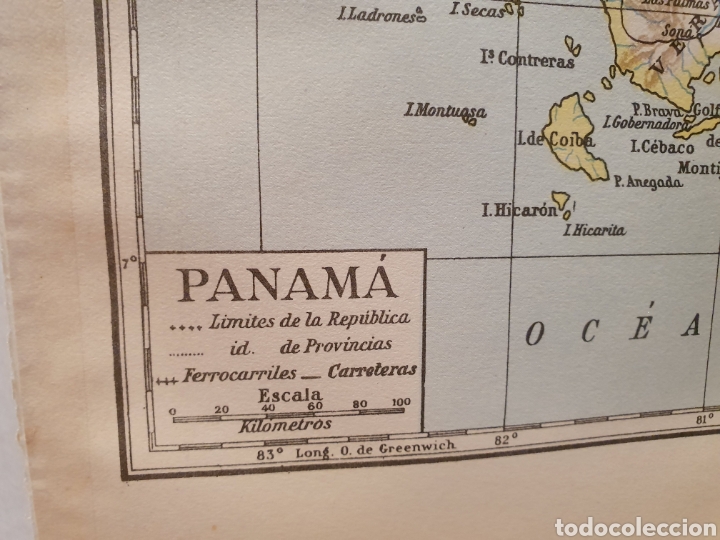 Mapas contempor&aacute;neos: PANAMA. MAPA ESPASA CALPE. 1957. - Foto 3