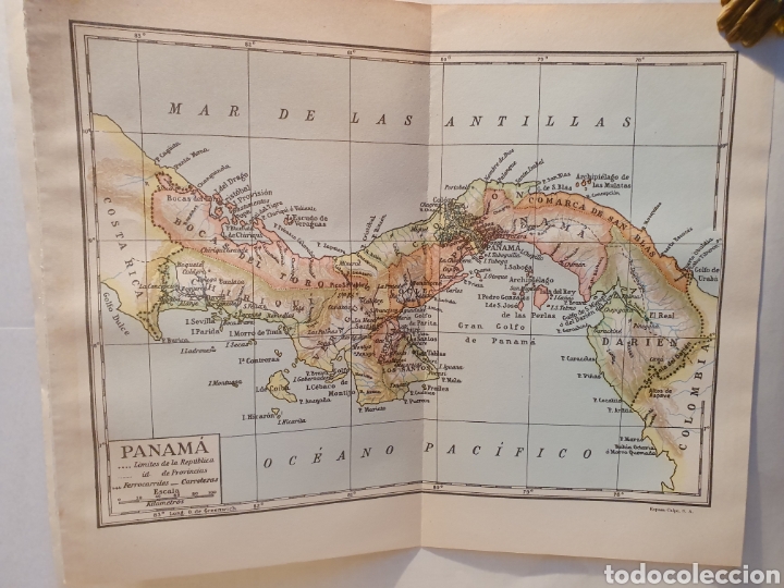 Mapas contempor&aacute;neos: PANAMA. MAPA ESPASA CALPE. 1957. - Foto 1