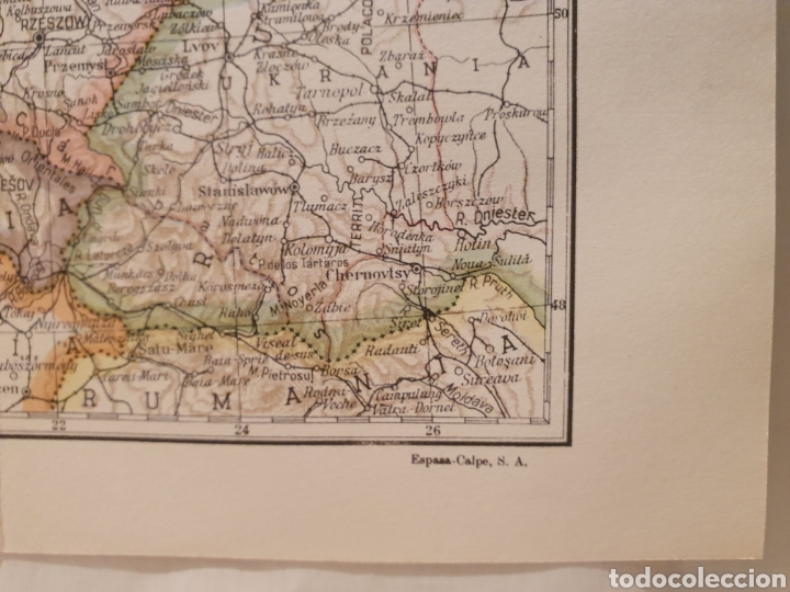 Mapas contempor&aacute;neos: POLONIA. MAPA ESPASA CALPE. 1957. - Foto 2