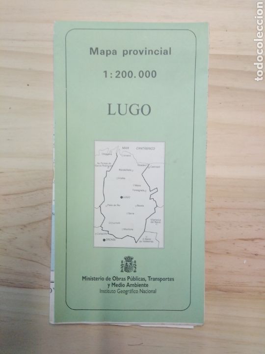 Mapas contempor&acirc;neos: Lugo Mapa provincial 1:200000.