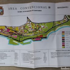 Mapas contemporáneos: MAPA PLANO AREA CONVENCIONAL 16 CIUDAD DE SANTANDER (CANTABRIA) 49X34CM. Lote 232836720