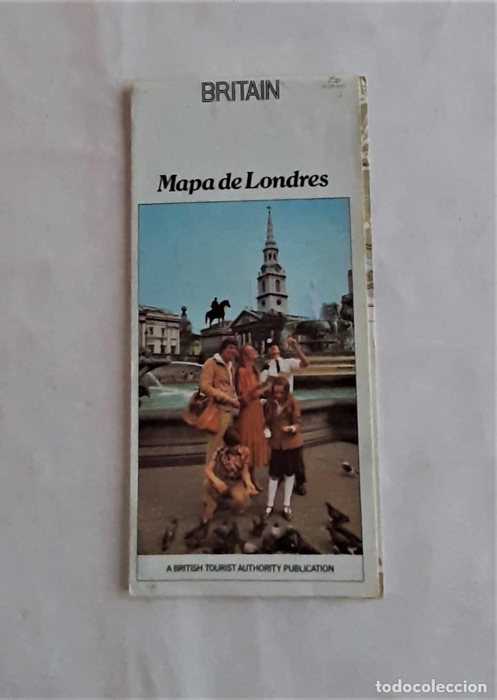 Mapas contempor&aacute;neos: MAPA PLANO LONDRES 1980 BRITAIN - Foto 1