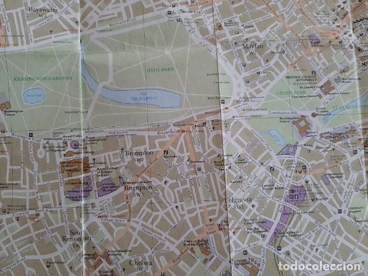 Mapas contempor&aacute;neos: MAPA PLANO LONDRES 1980 BRITAIN - Foto 3