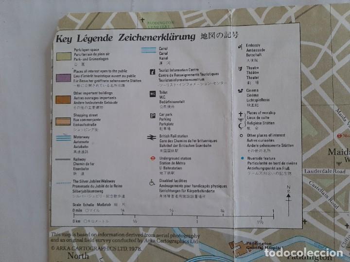 Mapas contempor&aacute;neos: MAPA PLANO LONDRES 1980 BRITAIN - Foto 4