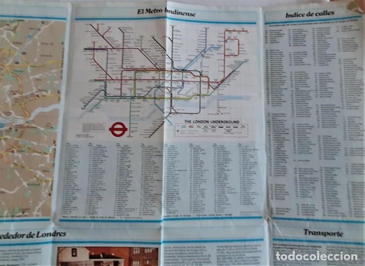 Mapas contempor&aacute;neos: MAPA PLANO LONDRES 1980 BRITAIN - Foto 6