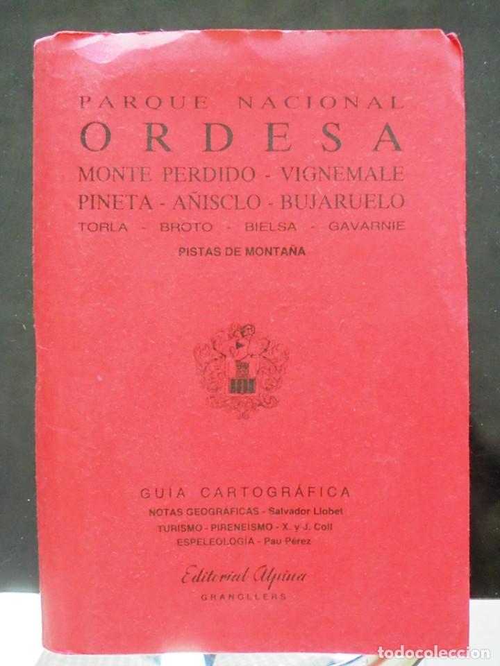 Zeitgen&ouml;ssische Karten: Ordesa 1988 Alpina Gu&iacute;a cartogr&aacute;fica + mapa., impecable.