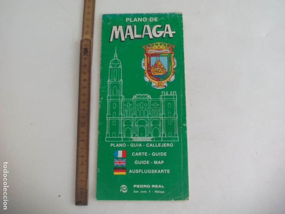 Mapas contempor&acirc;neos: MALAGA. PLANO CALLEJERO. GUIA. 1985. PEDRO REAL