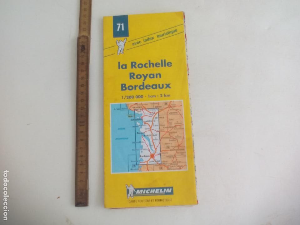 Mapas contempor&acirc;neos: MICHELIN LA ROCHELLE ROYAN BOURDEAUX. 71. . MAPA DE CARRETERAS