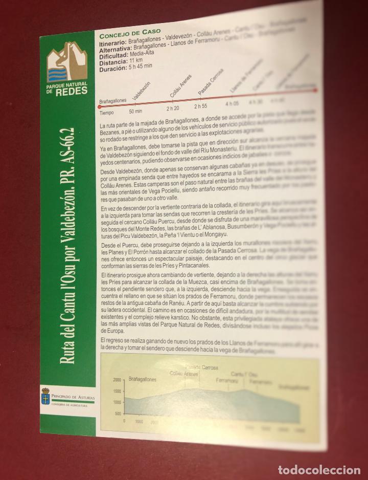 Mapas contempor&acirc;neos: PARQUE NATURAL DE REDES, ASTURIAS, FICHA RUTA DE MONTA&Ntilde;A CON INFORMACI&Oacute;N Y MAPA